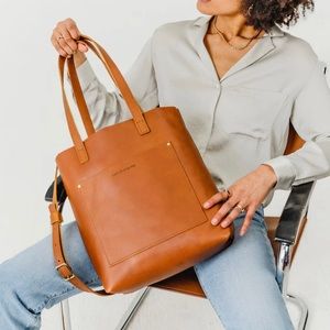 HENNY + LEV Crossbody LEATHER TOTE